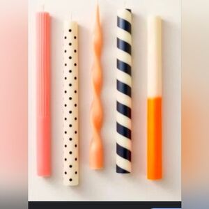 Kate Spade NIB 5-Count Taper Candle Set